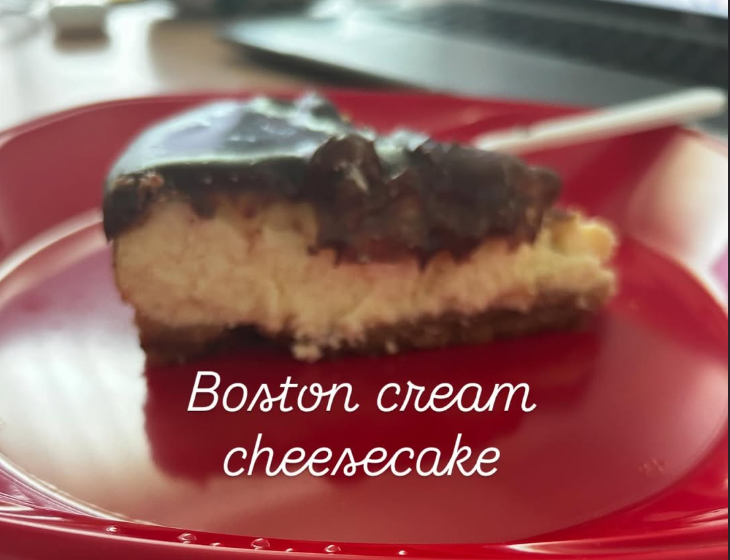 Boston Cream Cheesecake Pie