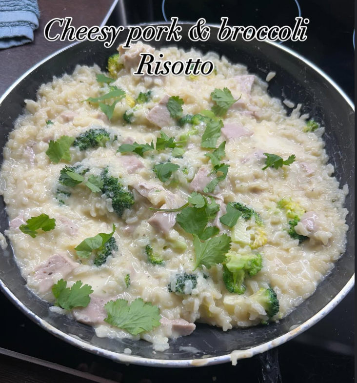Cheesy Pork & Broccoli Risotto