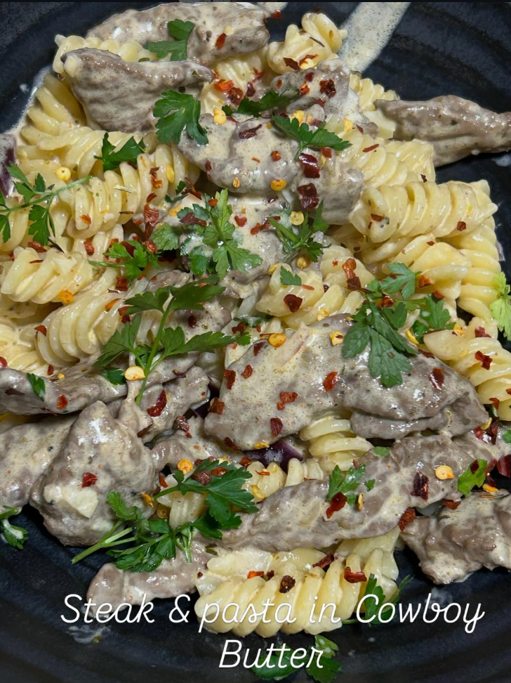 Steak & Pasta in Cowboy Butter